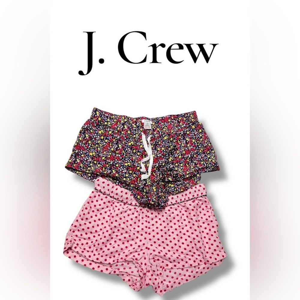 Two Pajama Short J. Crew Floral and Polka Dot Xhilaration Shorts 100% cotton.